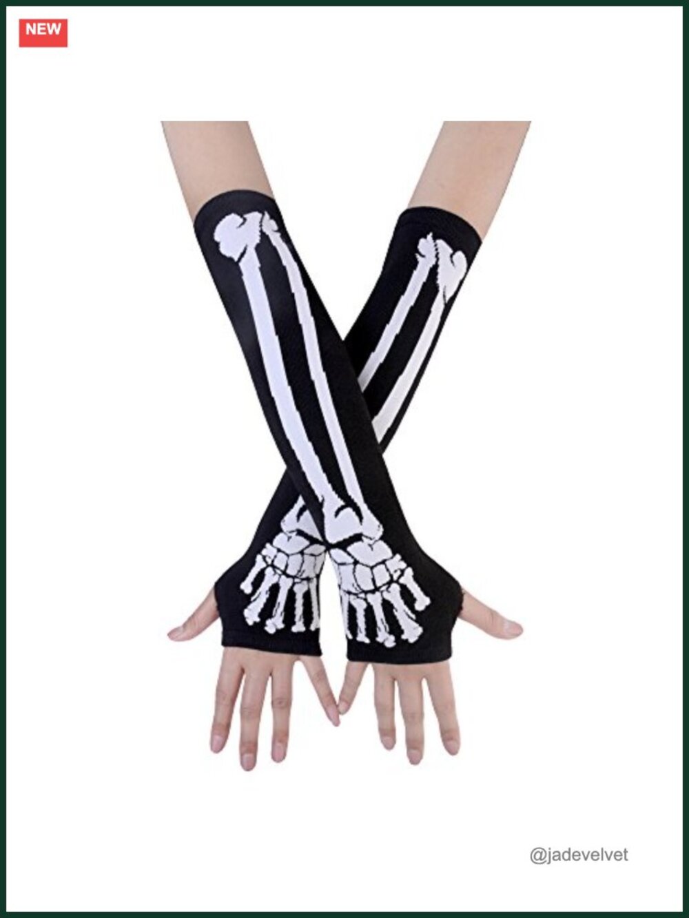 Punk Knitted Fingerless Arm Warmer Gloves
